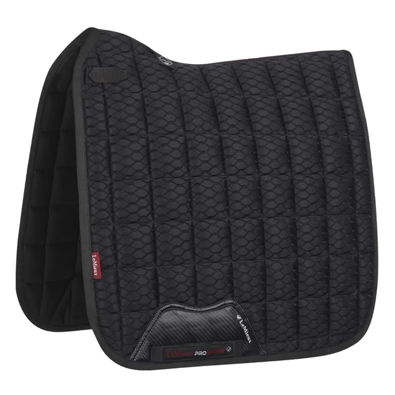 LeMieux Carbon Mesh Dressage Saddlepad - Black