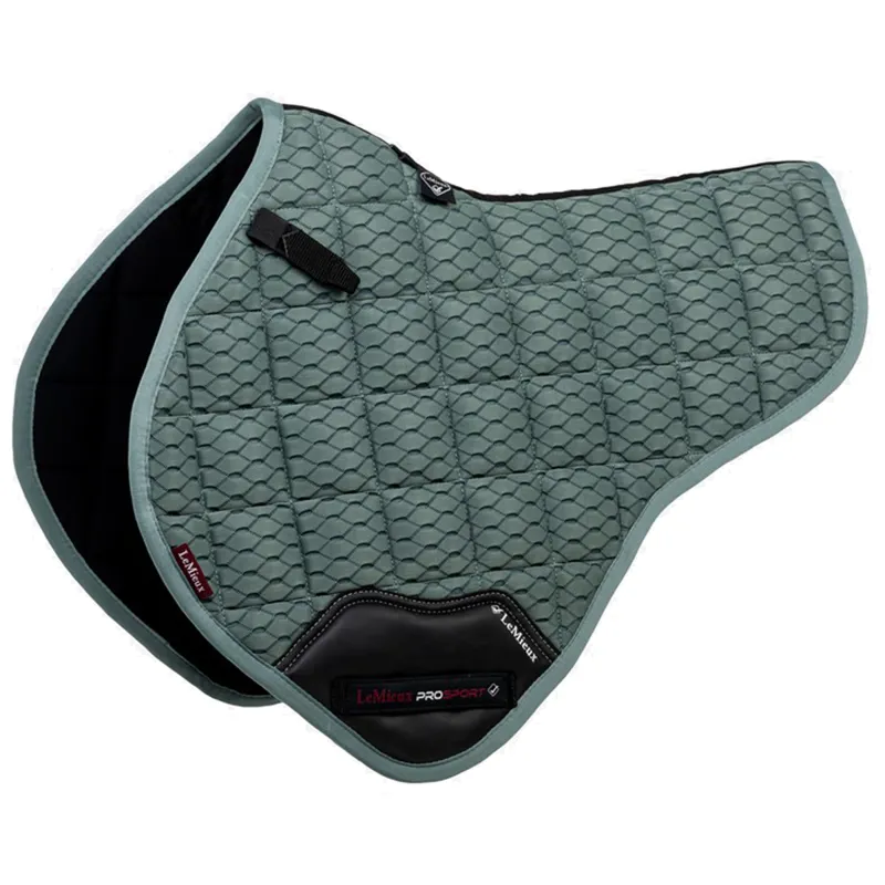 LeMieux Carbon Mesh Close Contact Half Square - Sage