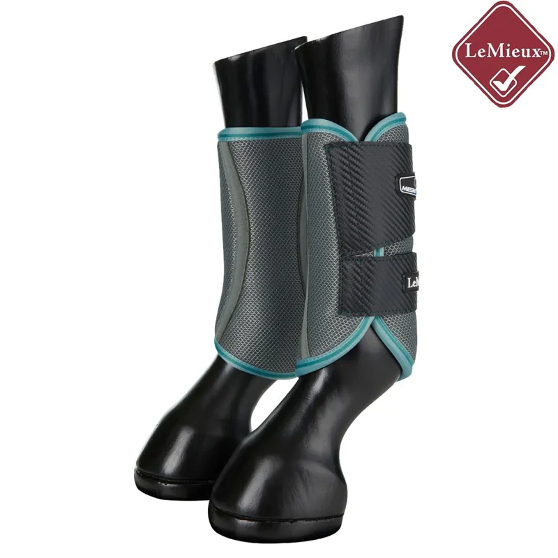 LeMieux Carbon Mesh Wrap Boots - Sage-4