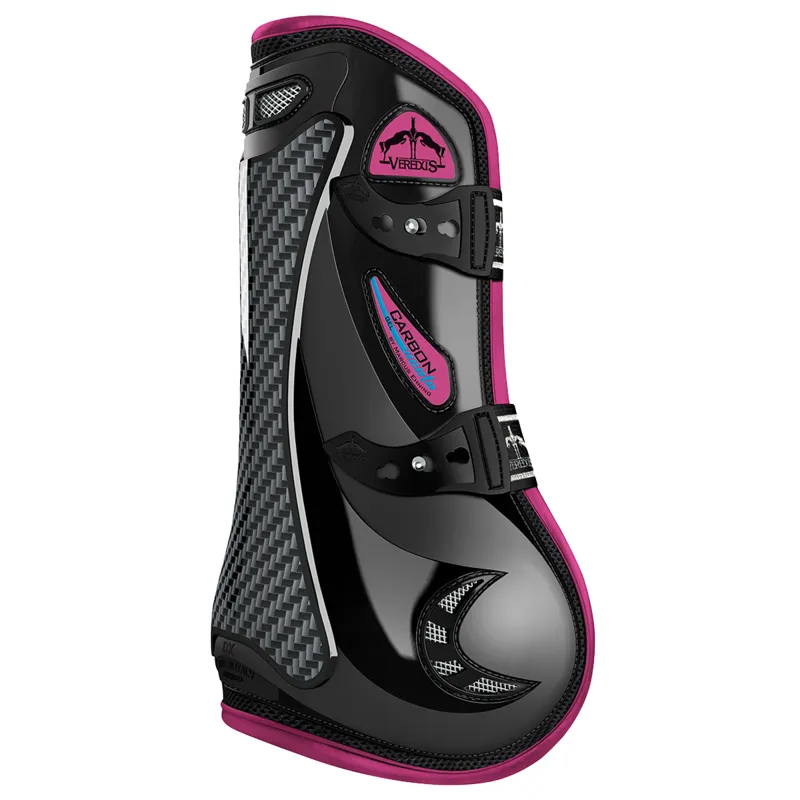 Veredus Carbon Gel Vento Tendon Boots - Black/Pink