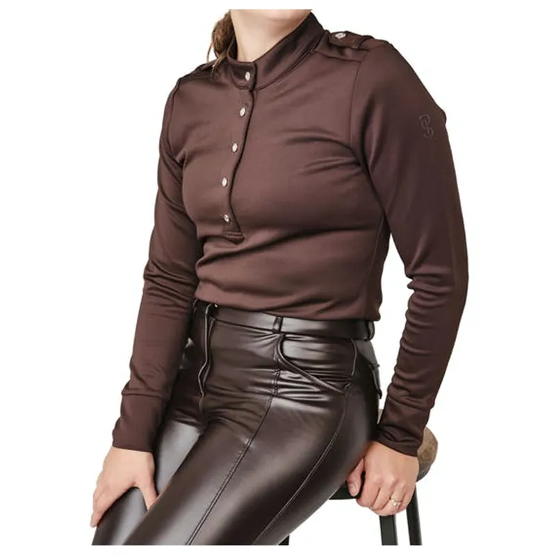 PS Of Sweden Carmen Turtle Neck Ladies Base Layer - Coffee