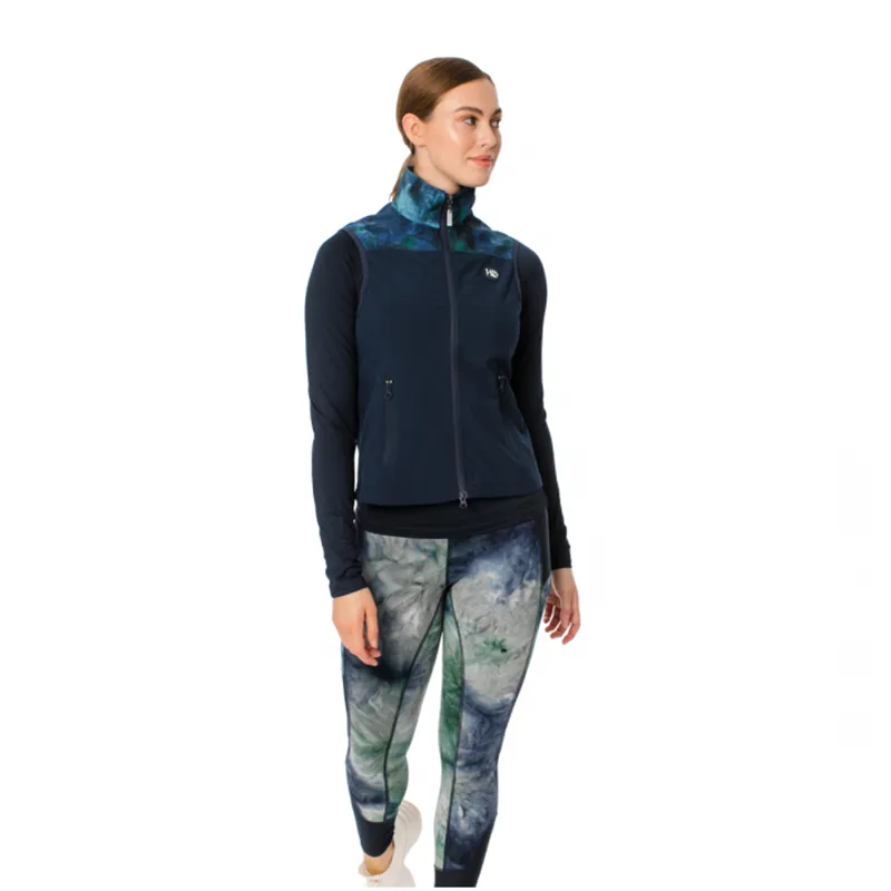 Horseware Carrie Riding Gilet - Green Navy Tie Dye