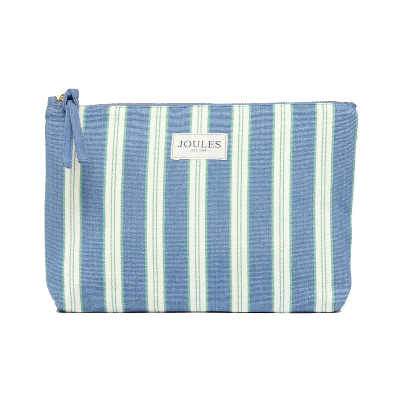 Joules Carrywell Zip Pouch - Blue Stripe