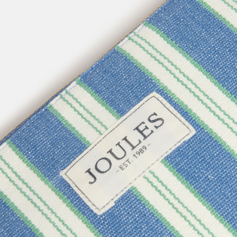 Joules Carrywell Zip Pouch - Blue Stripe-3