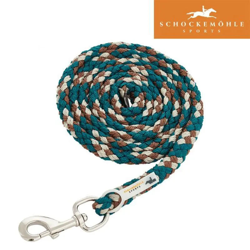 Schockemohle Catch Style Leadrope - Ivy Green/Amber