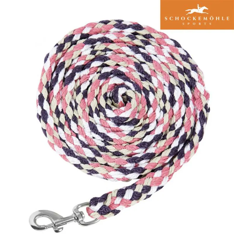 Schockmohle Catch Style Leadrope - Mauve/Oxi Fire
