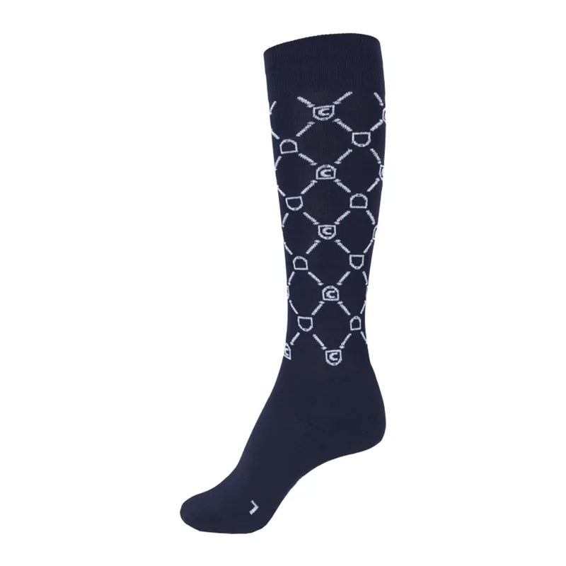 Cavallo Ladies Safira Lux Long Socks - Dark Blue