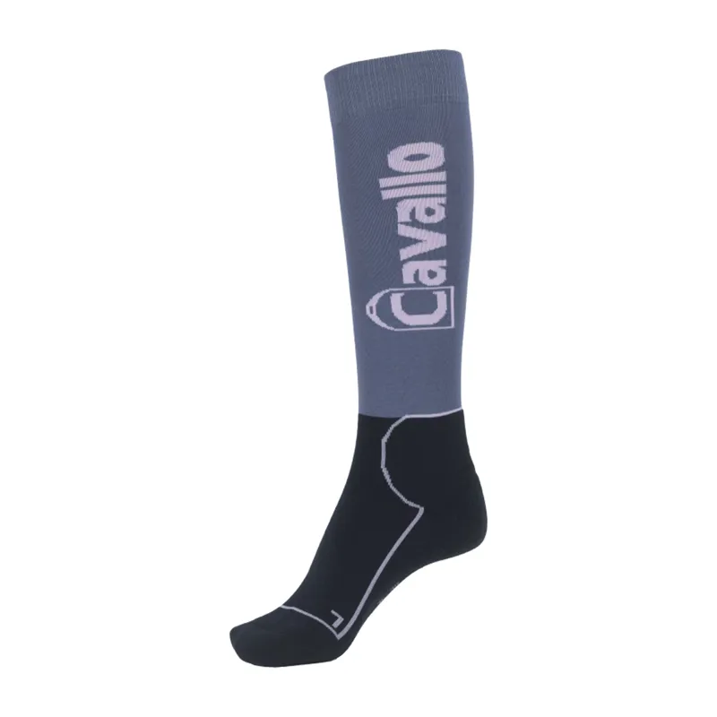 Cavallo Simo Long Riding Socks - Blue Shadow
