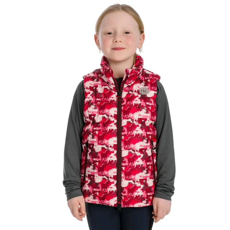 Horseware Kids Quilted Gilet - Horse Camouflage