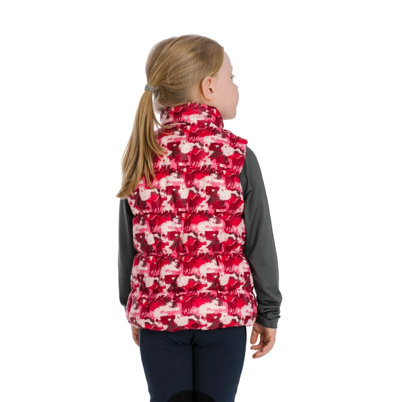 Horseware Kids Quilted Gilet - Horse Camouflage-1