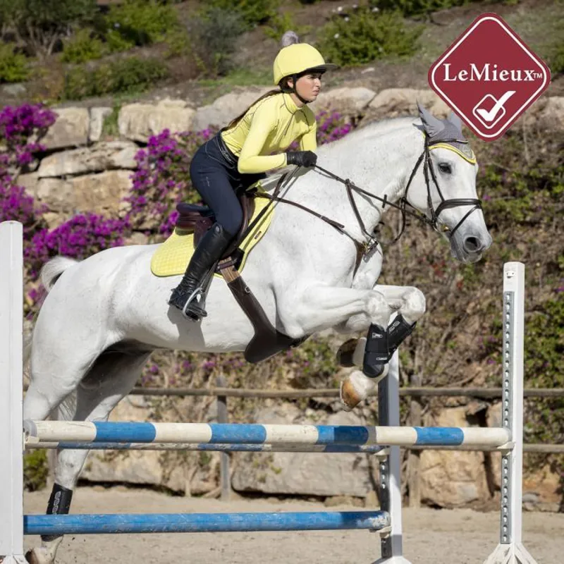 LeMieux Close Contact Suede Square - Citron-3