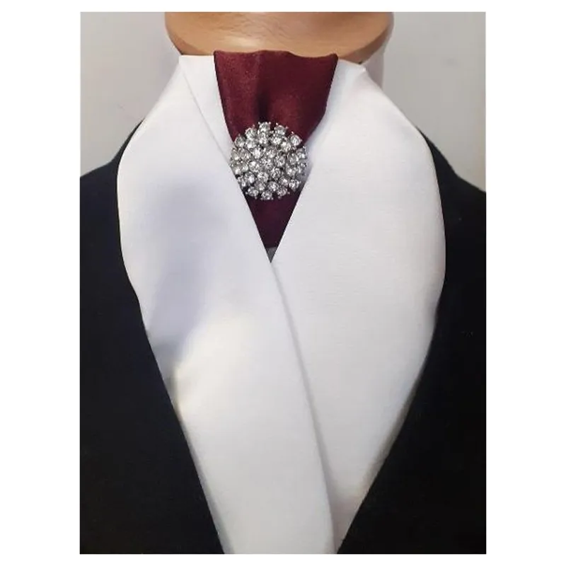 ShowQuest Charisma Tied Stock - Burgundy