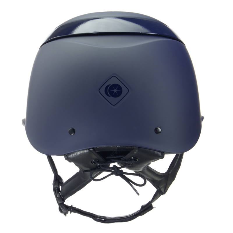 Charles Owen Luna Riding Hat - Navy Matt/Navy Gloss-2
