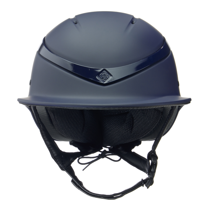 Charles Owen Luna Riding Hat - Navy Matt/Navy Gloss-1