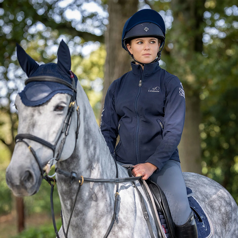 Charles Owen Pro II Plus Jockey Skull - Round Fit - Navy-1