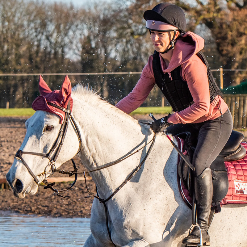 Charles Owen Pro II Plus Jockey Skull - Round Fit - Rose Gold-2