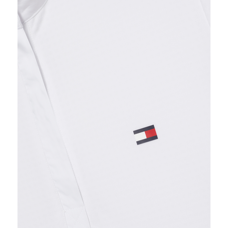 Tommy Hilfiger Women's Chelsea Cooling Short Sleeve Logo Show Shirt - Optic White-5
