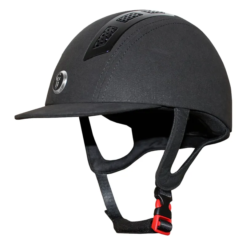 Gatehouse Chelsea Air Flow Suede Riding Hat - Black - Old Style 