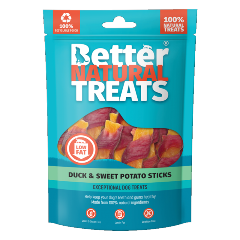 Better Natural Treats Duck and Sweet Potato Sticks