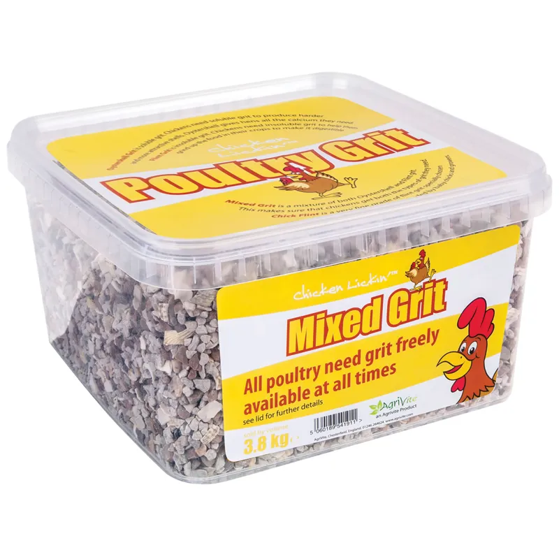 Agrivite Chicken Lickin' Mixed Poultry Grit - 3.8 kg