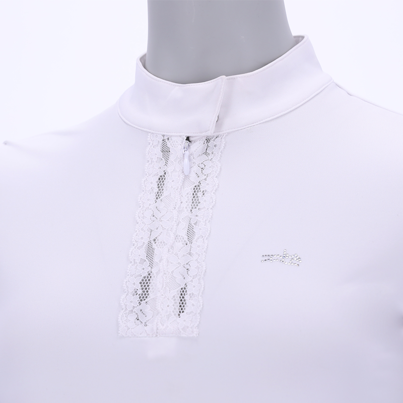 Schockemohle Christina Style Ladies Show Shirt - White-2