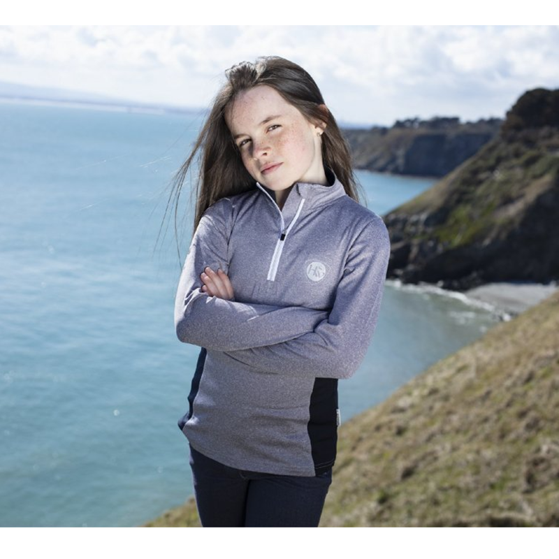 Horseware Kids Aveen Tech Melange Top - Purple Melange-2