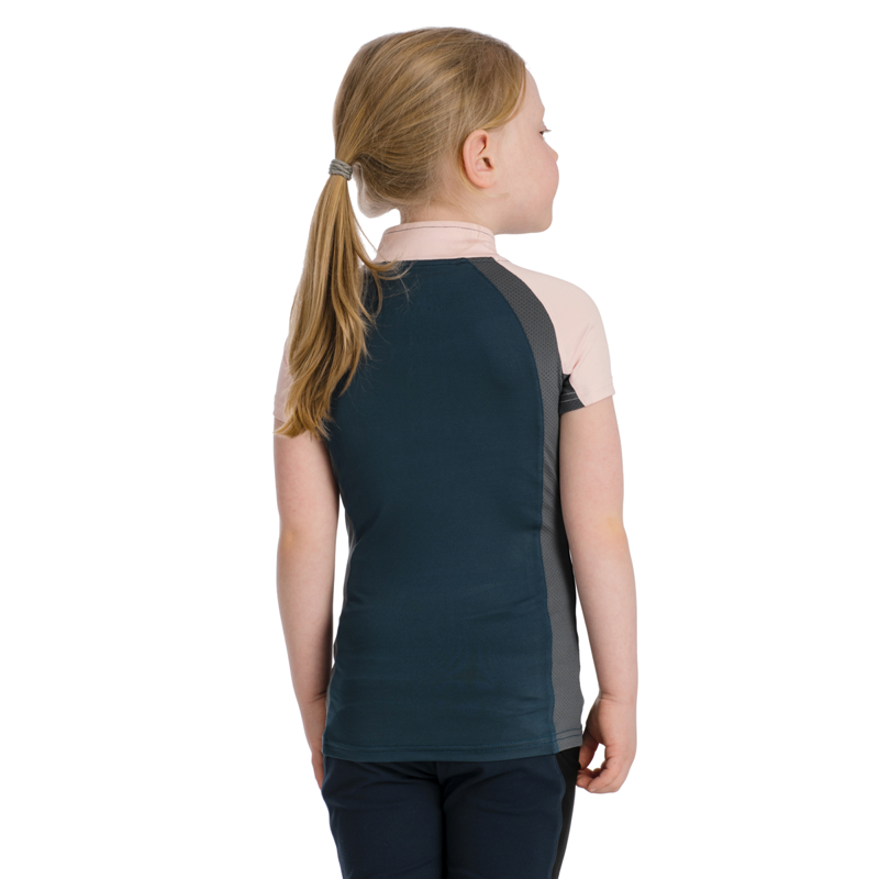 Horseware Kids Aveen Tech Melange Top - Navy/Rosewater-1