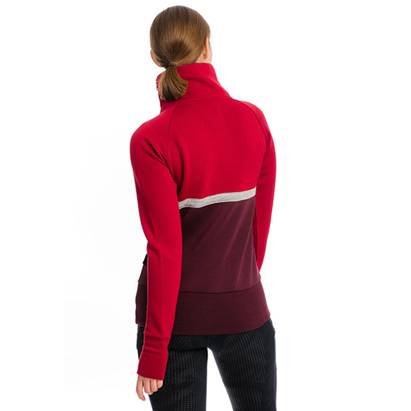 Horseware Nova High Neck Pullover - Fig/Rio Red-1