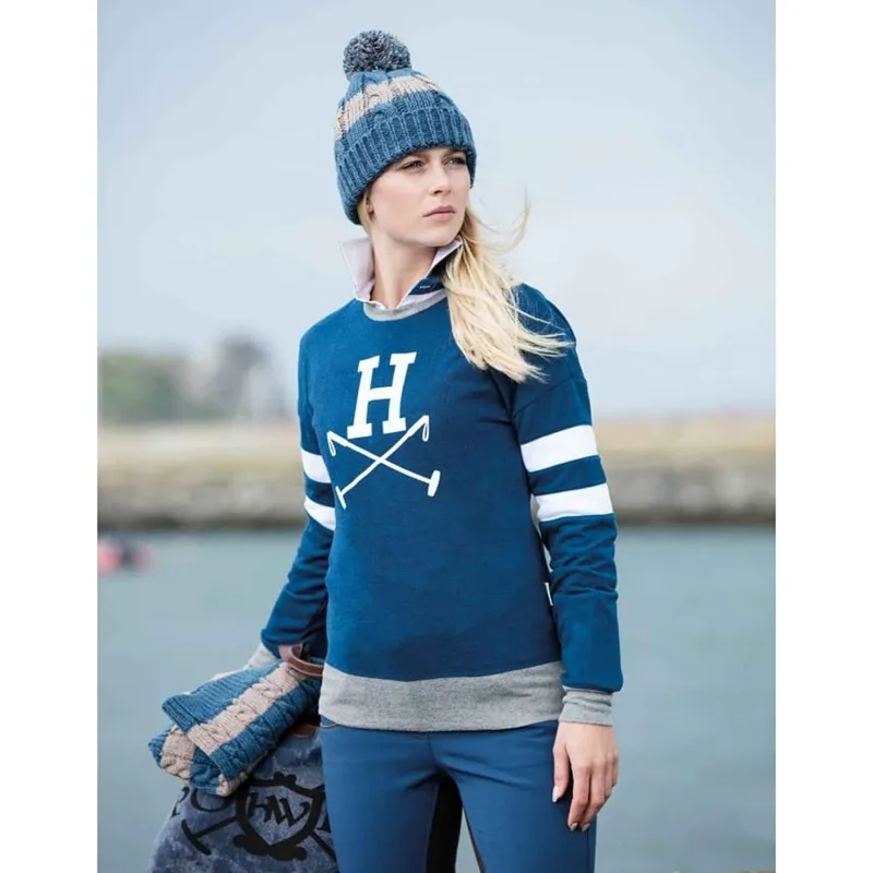 Horseware Mariette Knit Style Sweater - Blue Jean