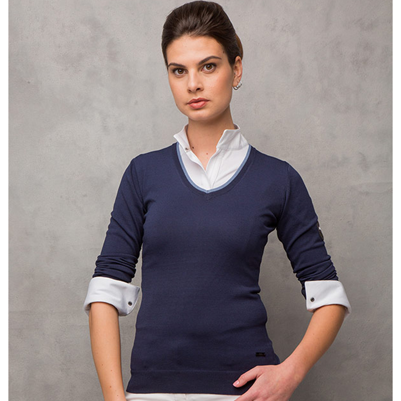 Horseware AA Classic Ladies Sweater - Navy-2