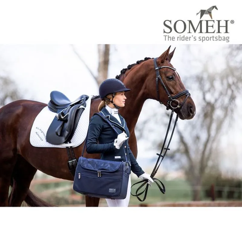 Someh Classic Grooming Bag - Equestrian Blue-4