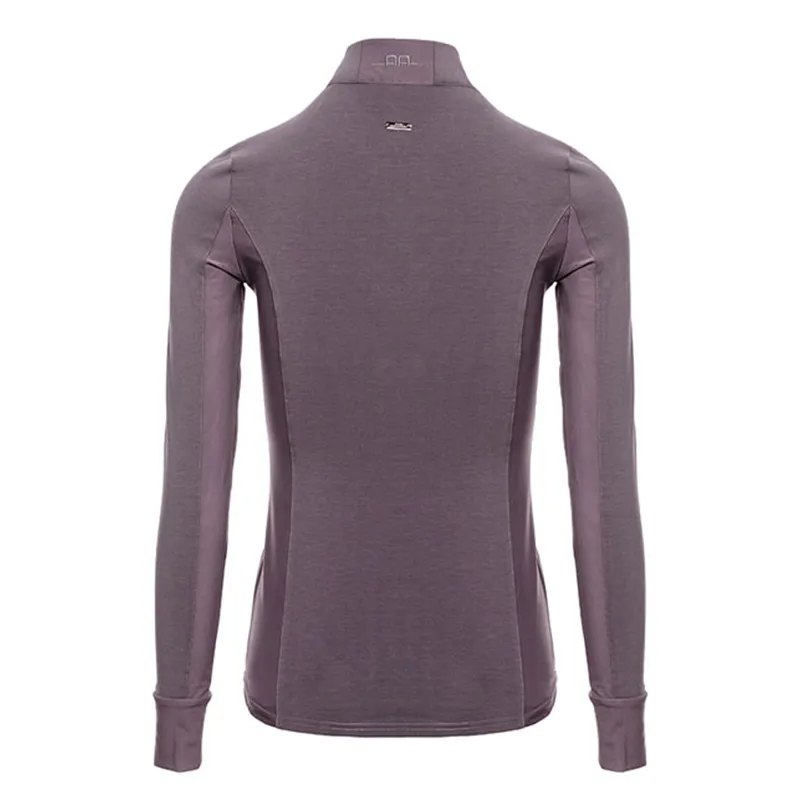 Horseware AA CleanCool Long Sleeve Half Zip Top - Antique Plum-1