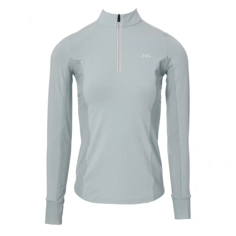 Horseware AA Platinum CleanCool Half Zip Long Sleeve Top - Powder Blue