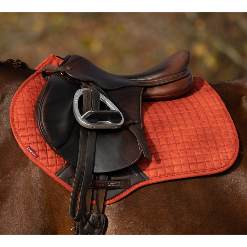 LeMieux Suede Close Contact Square - Sienna-2