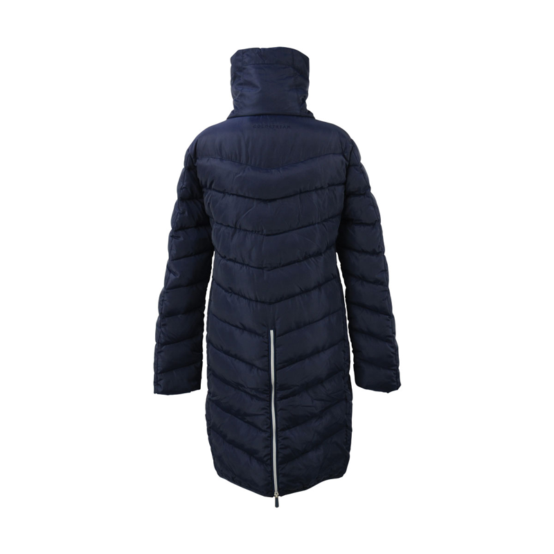 Coldstream Kimmerston Long Quilted Coat - Navy-2