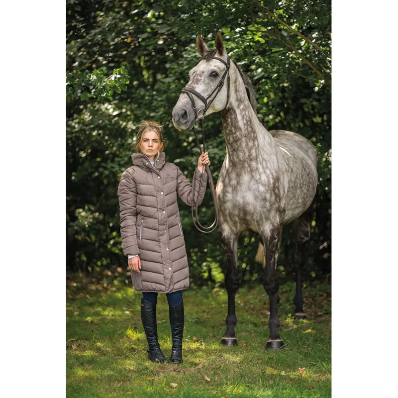 Coldstream Kimmerston Long Quilted Coat - Taupe-4