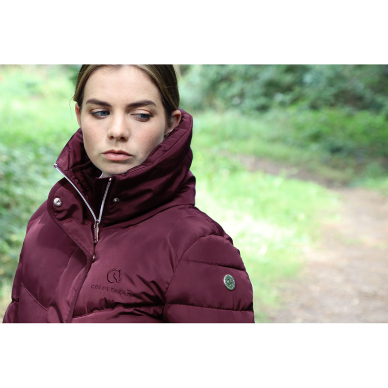 Coldstream Kimmerston Long Quilted Coat - Windsor Wine-3
