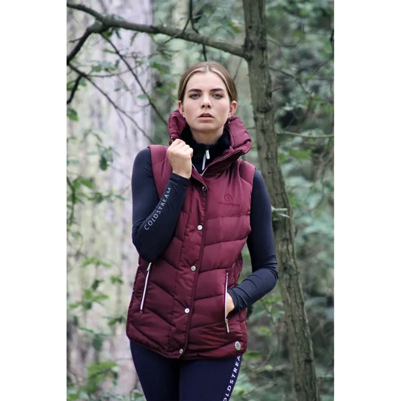 Coldstream Kimmerston Quilted Gilet - Windsor Wine-2