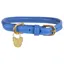 Shires Digby And Fox Rolled Leather Dog Collar - Royal