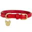 Shires Digby And Fox Rolled Leather Dog Collar - Scarlett