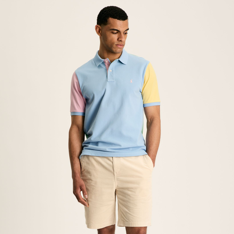 Joules Men's Colour Block Woody Polo - Pastel Multi-1