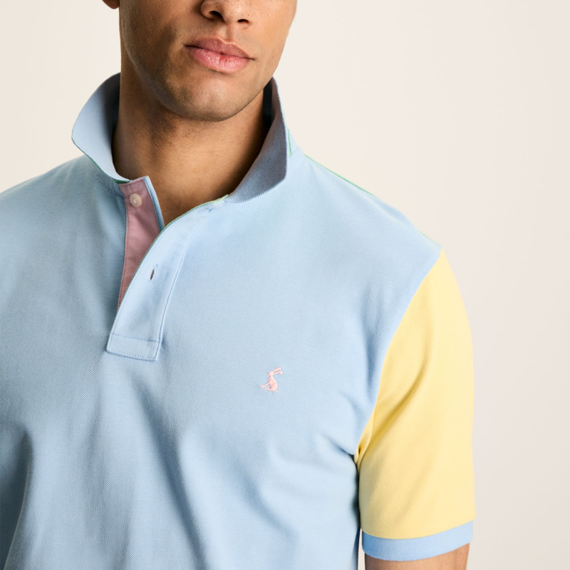 Joules Men's Colour Block Woody Polo - Pastel Multi-6