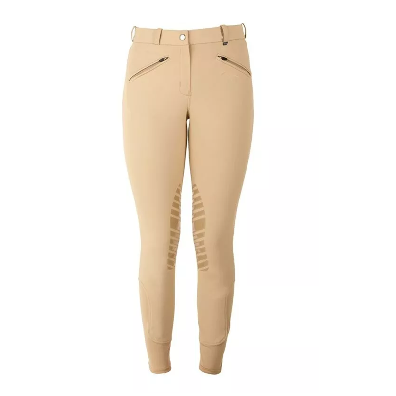 Mark Todd Coolmax Ladies Grip Breeches - Beige -1