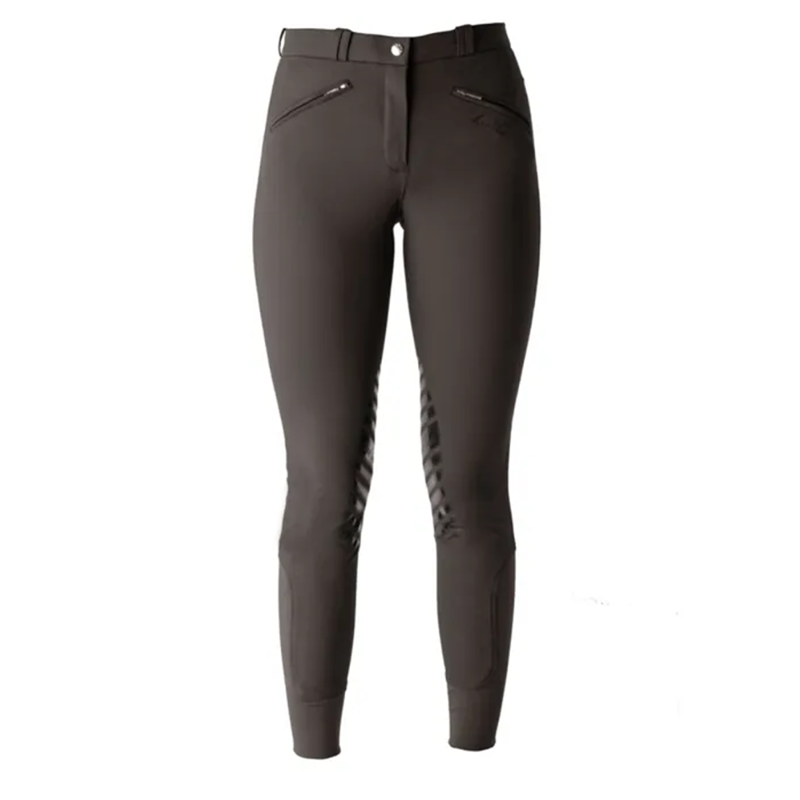 Mark Todd Coolmax Ladies Grip Breeches - Grey-1