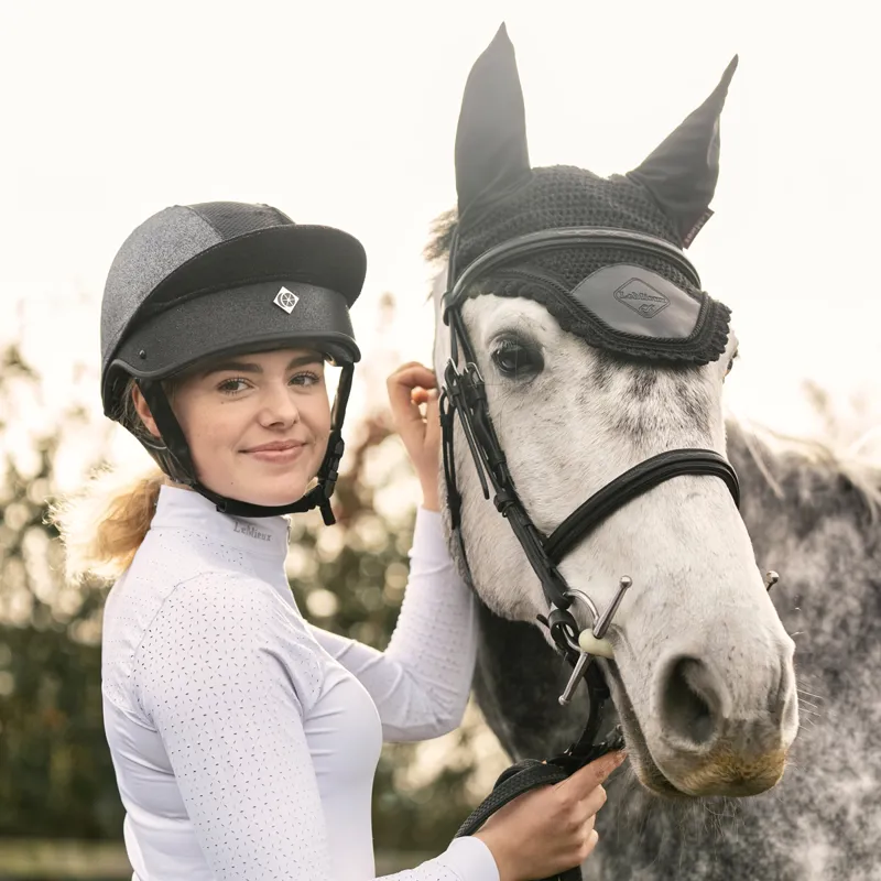 Charles Owen This Esme Cosmic JS1 Pro Riding Skull Hat Black