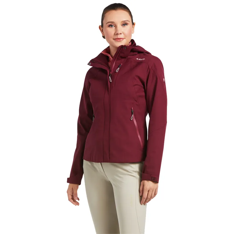 Ariat Womens Coastal H20 Jacket - Zinfandel