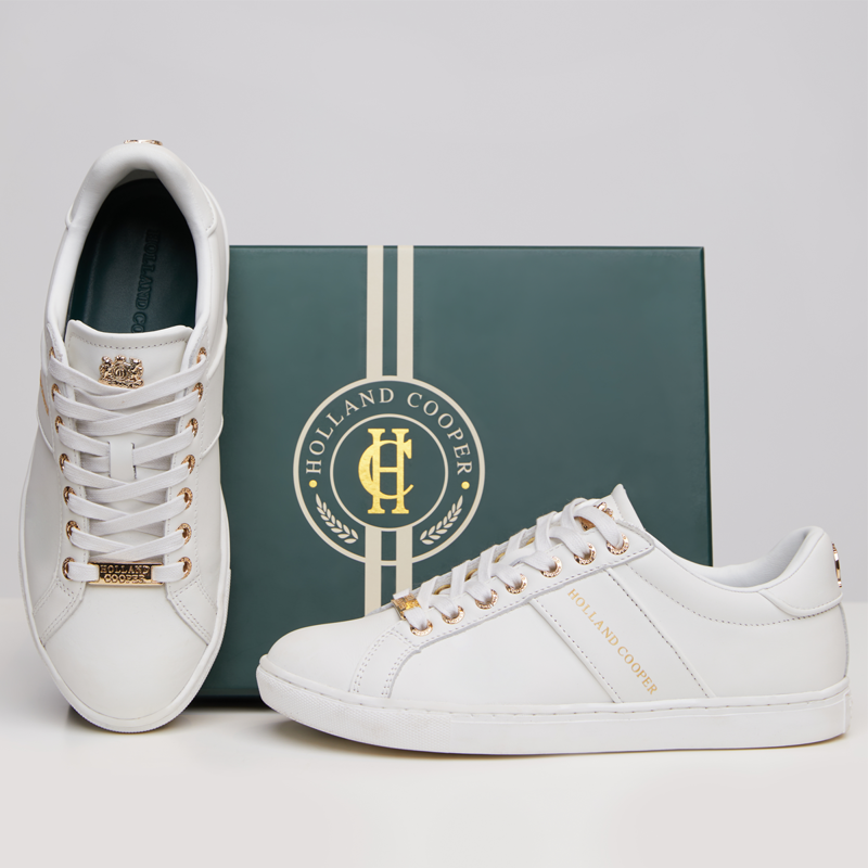 Holland Cooper Knightsbridge Court Trainer - White-8
