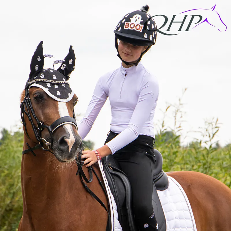 QHP Helmet Cover - Halloween Ghost-1