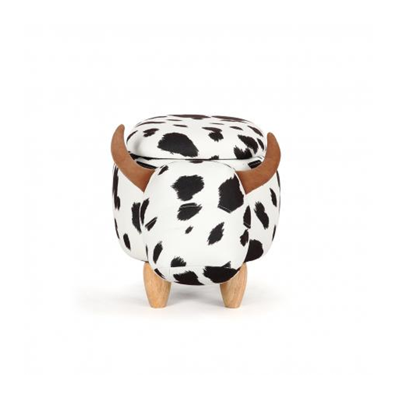 Besp-Oak Cow Foot Stool-2