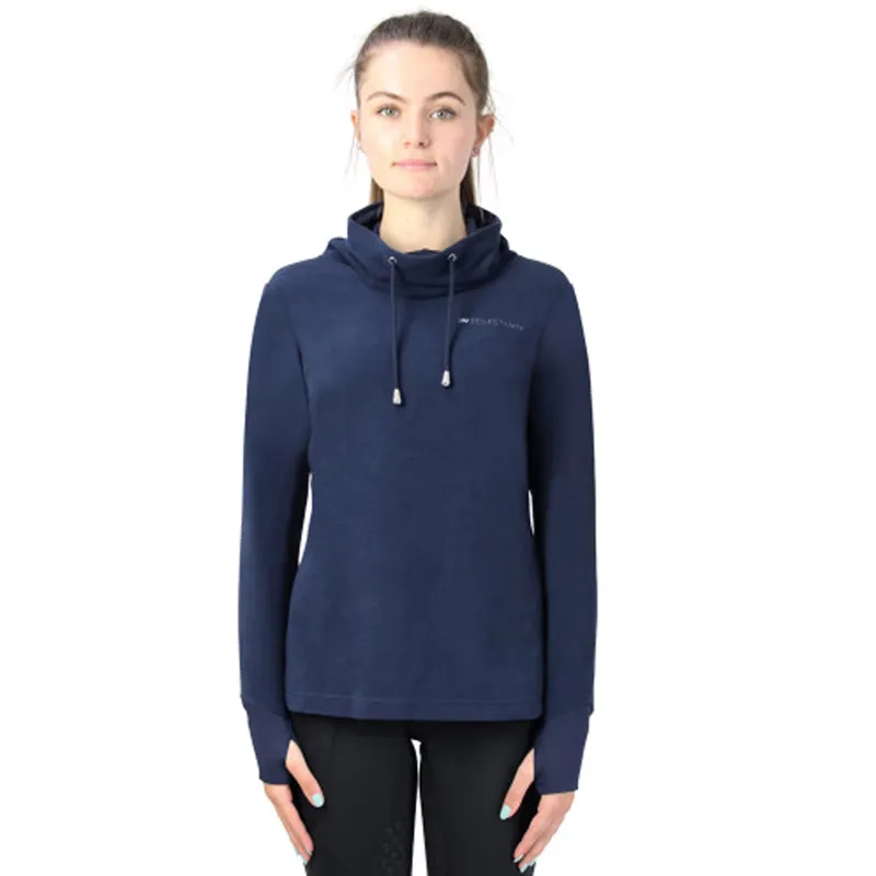 Hy Equestrian Synergy Cowl Neck Top - Navy